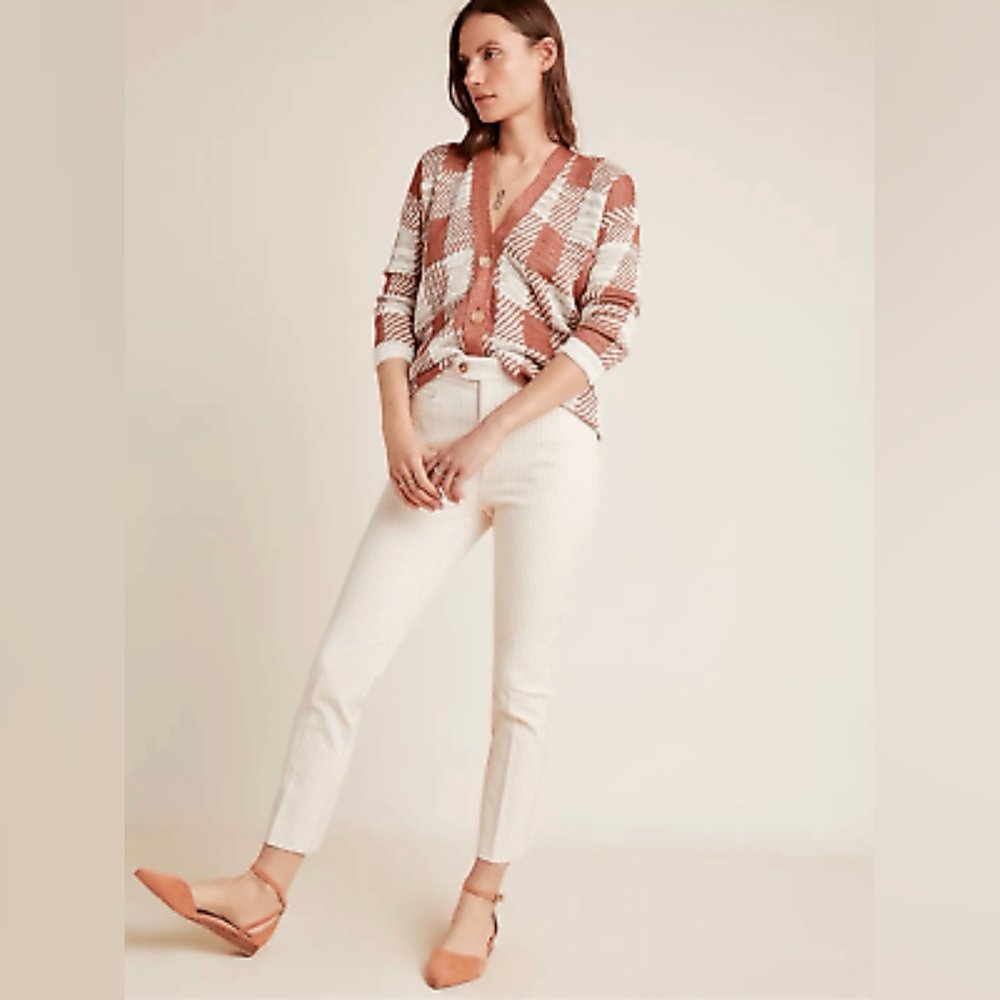 Anthropologie Essential Slim Pinstripe Pant